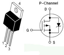 NTP2955, Power MOSFET ?60 V, ?12 A, Single P?Channel, TO?220